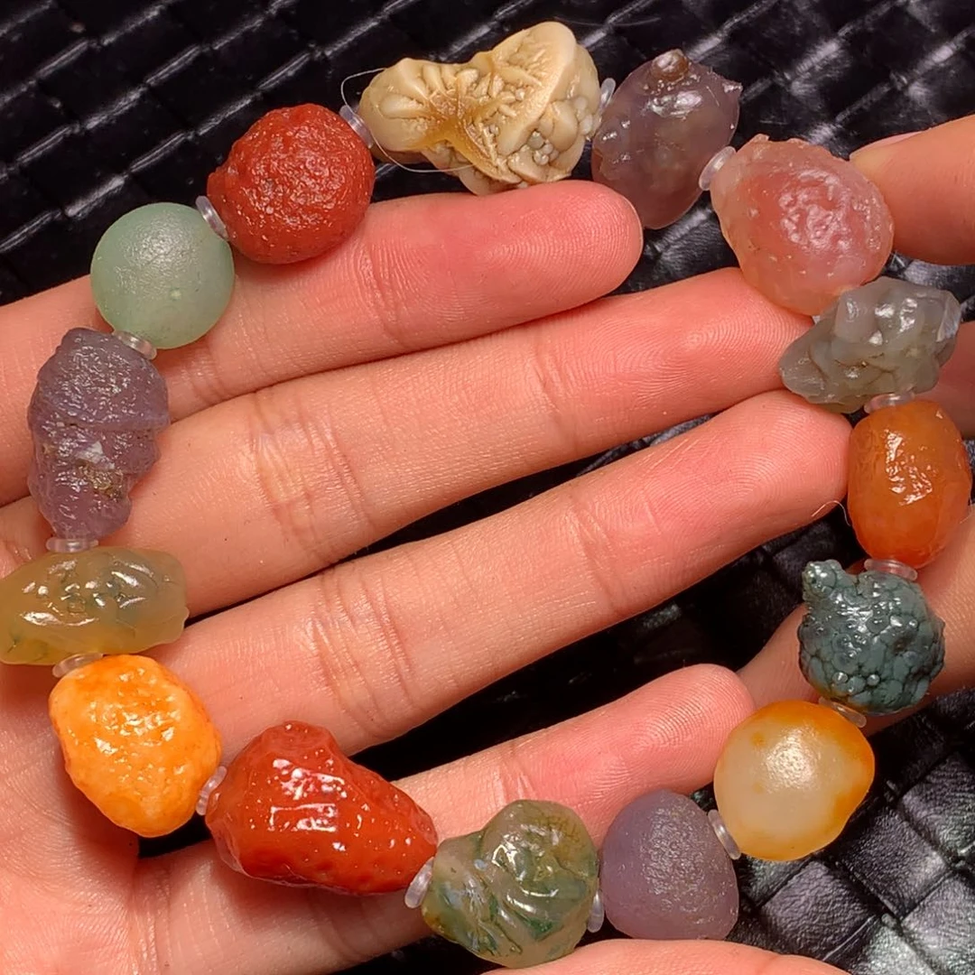 未镶嵌玛瑙/玉髓珠宝半成品