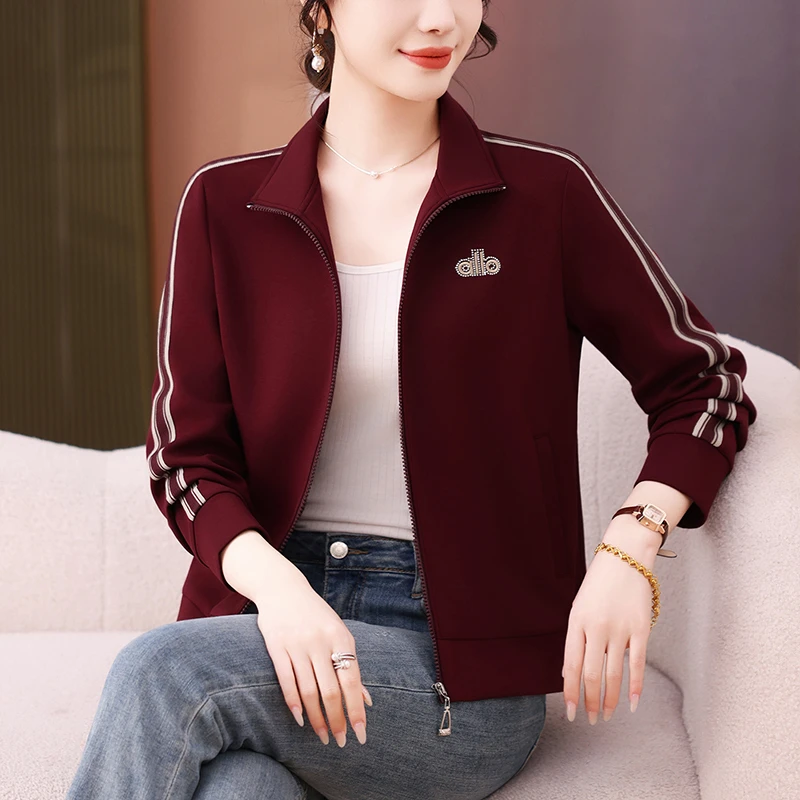 时尚休闲运动套装女春秋2025新款洋气妈妈减龄宽松显瘦跑步两件套