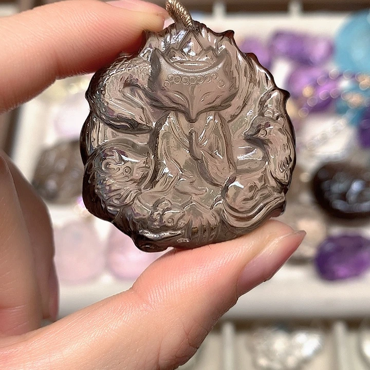 未镶嵌水晶吊坠(不含链)