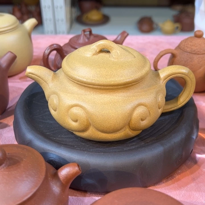 茶壶紫砂瑕疵如意黄金段200cc