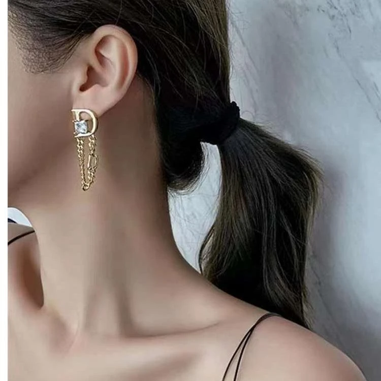 铜合金仿水晶耳饰 （图不卖）直播间选款日韩原创设计简约耳环