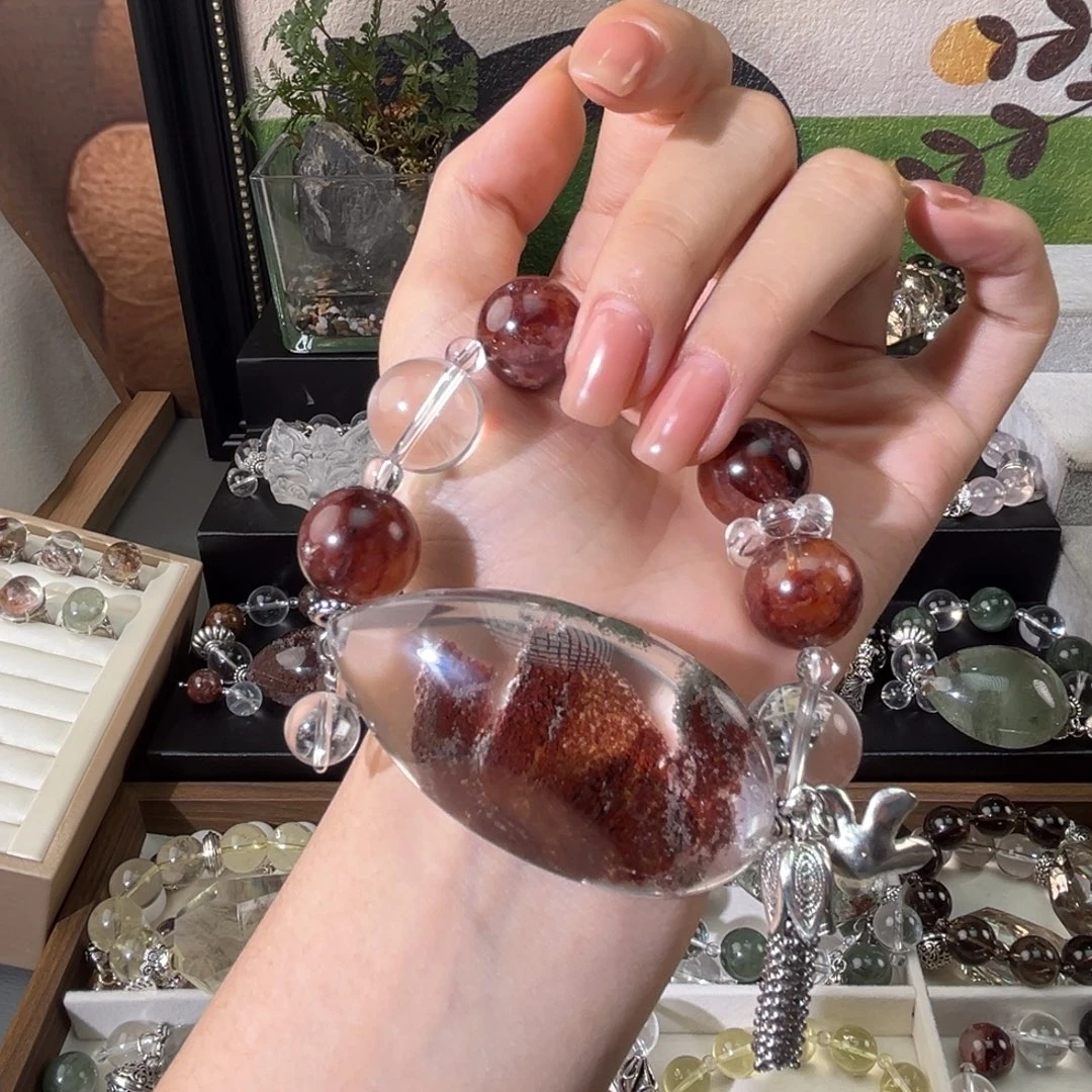 紫***子合金水晶手链手串