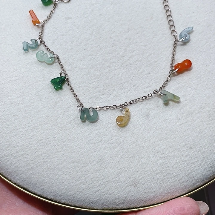 翡翠银S925镶嵌颈饰