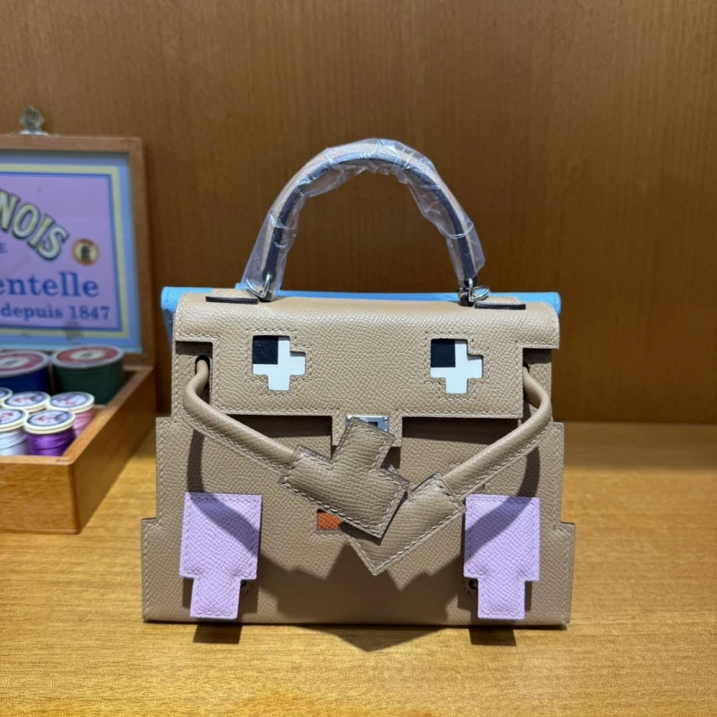 【马赛克娃娃包KL】女士经典复古真皮手提包