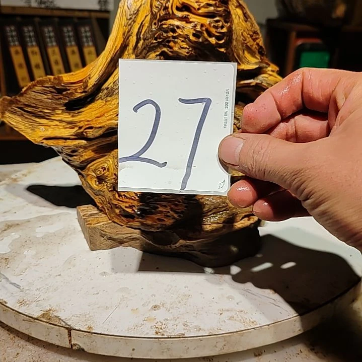 松木1*子27北沉香琥珀木天然造型山水