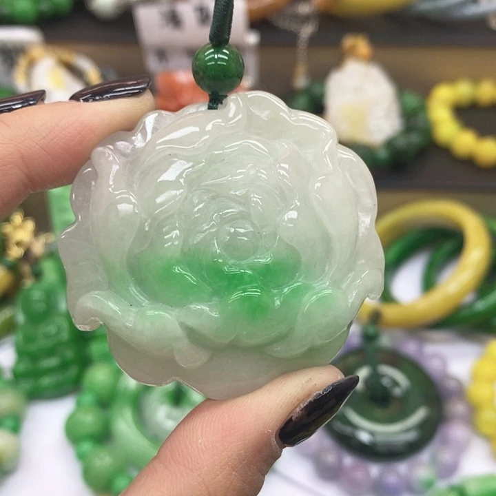 翡翠未镶嵌颈饰项链52