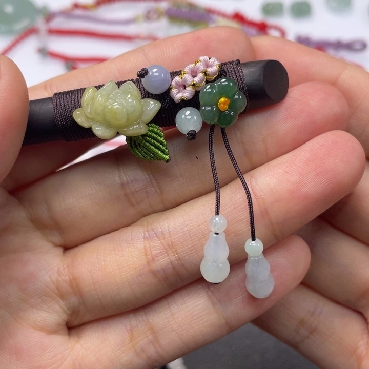 未镶嵌挂件翡翠发簪
