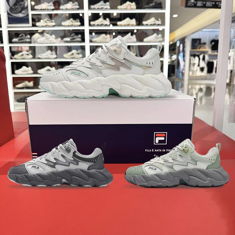 FILA 斐乐女鞋蕨草鞋2老爹鞋2025新款情侣休闲鞋运动鞋男