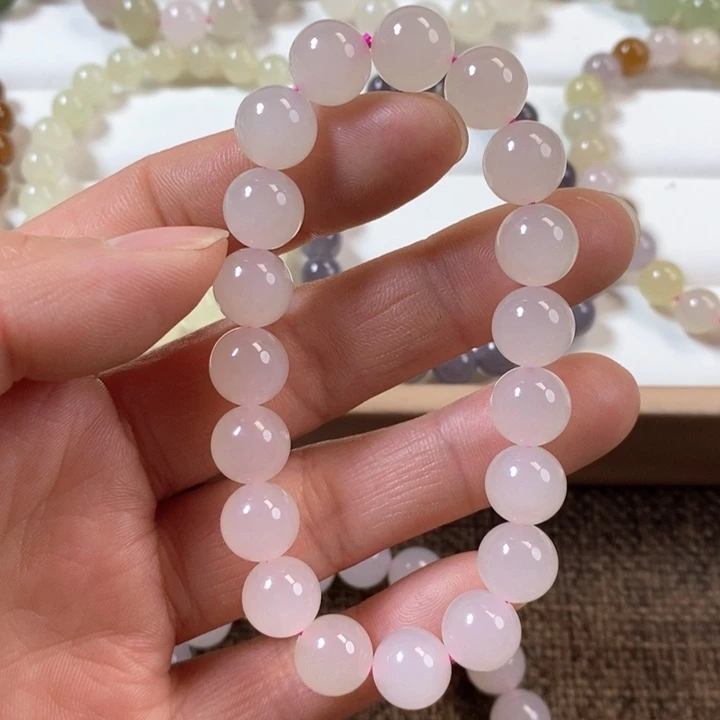 和田玉手串未镶嵌哈*