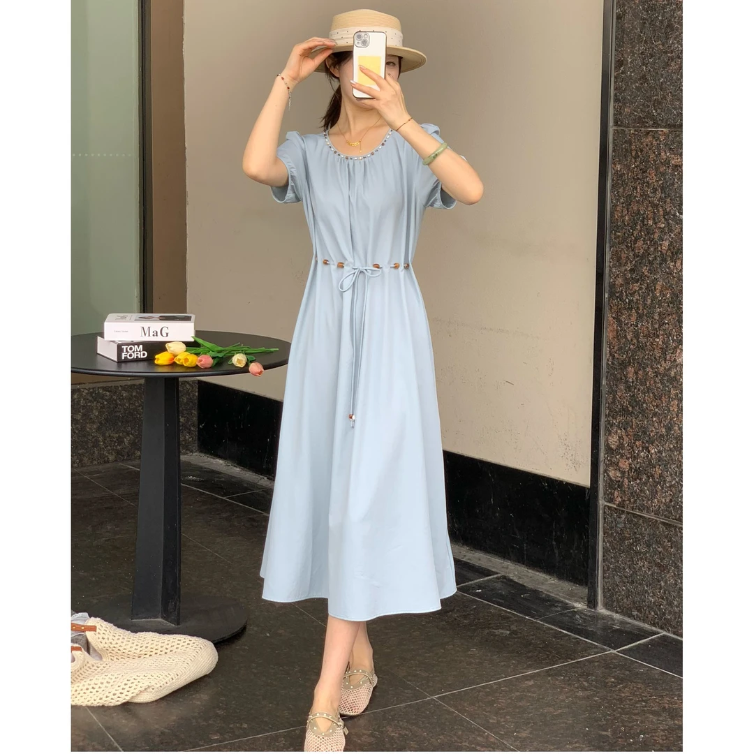 妮子严选夏季新款洋气时尚百搭款连衣裙58A99