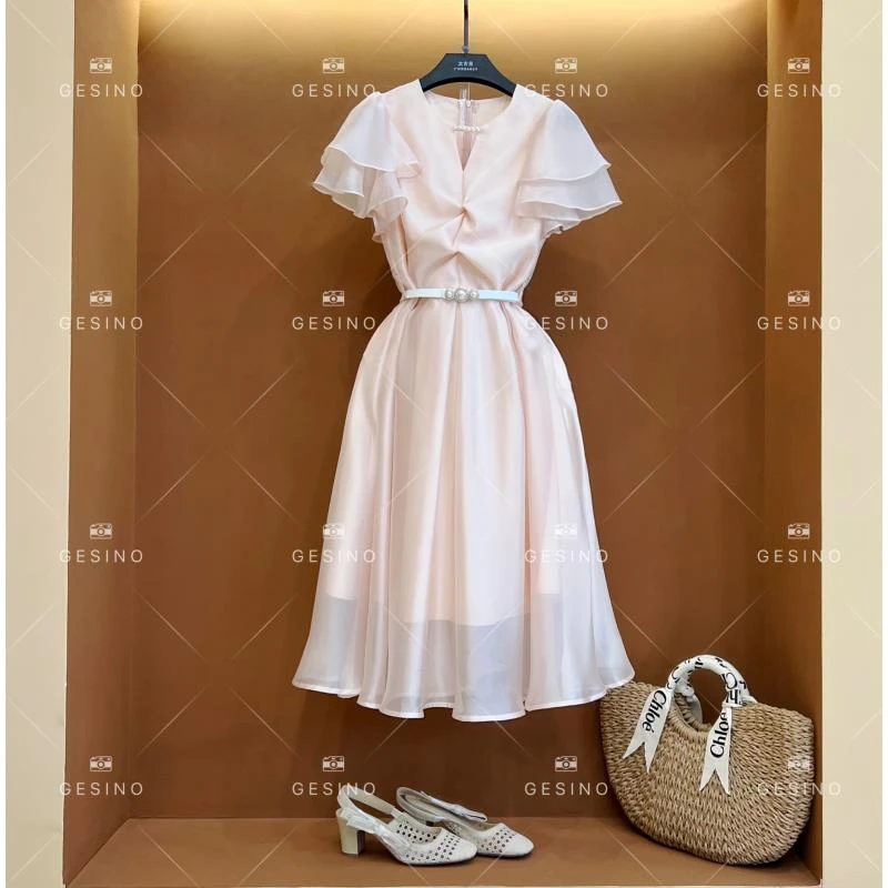 【小露】春夏丨设计师款轻奢气质显瘦女装连衣裙CX-2024200