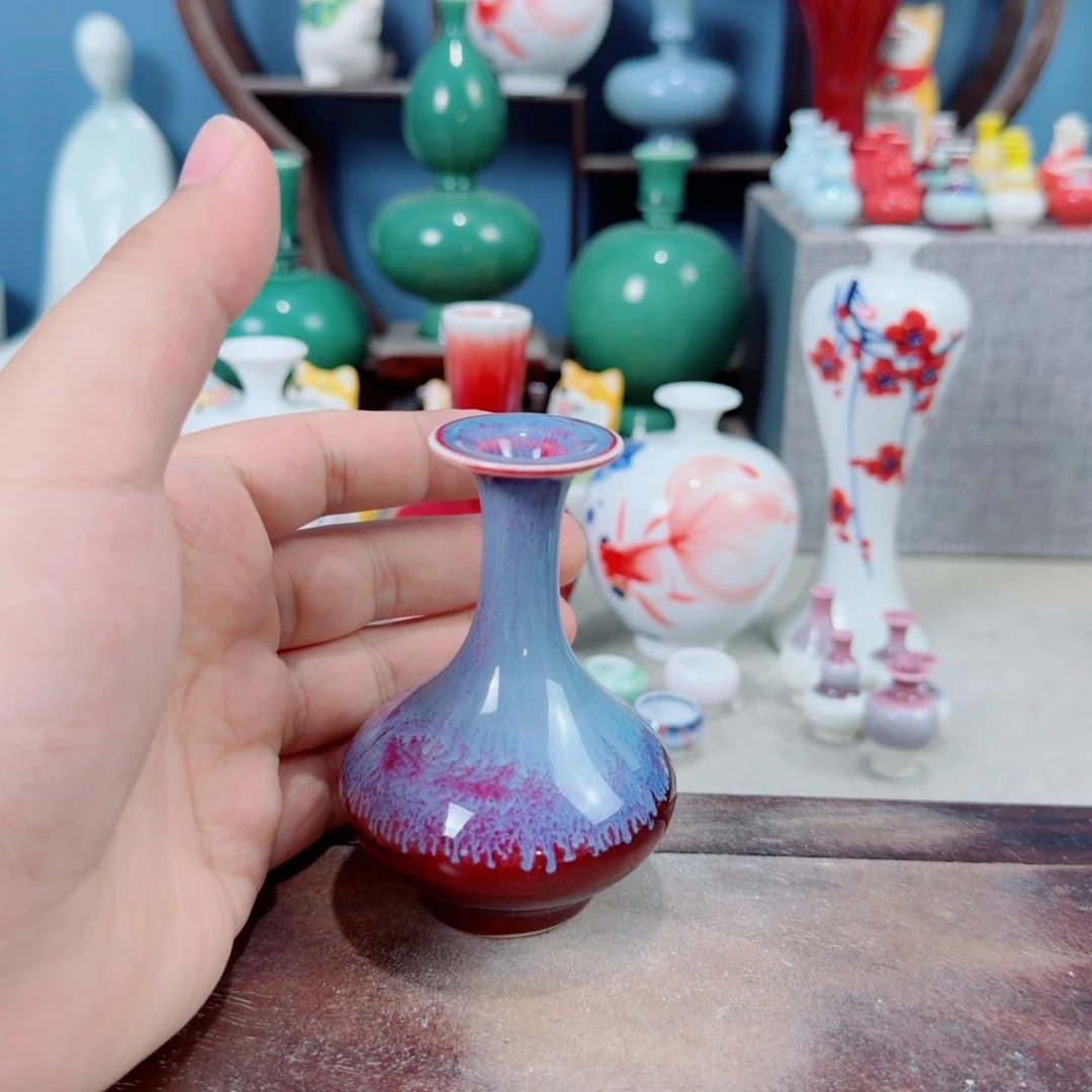 陶瓷手工小花器摆件