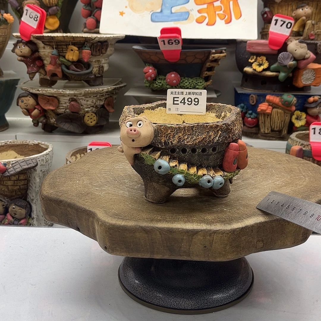 花盆499嘻哈粗陶手捏