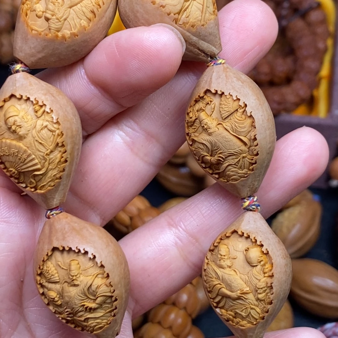 吊坠橄榄核橄榄核雕刻手串手链项链