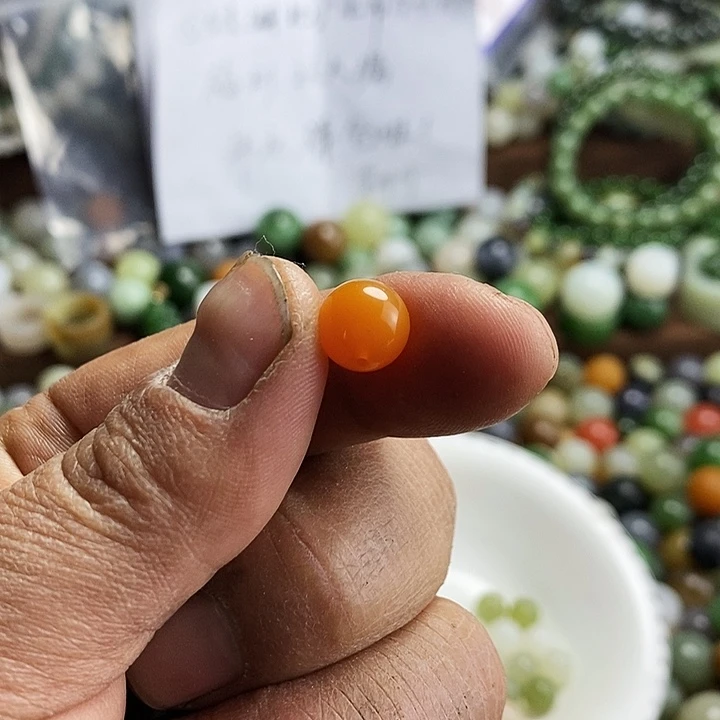 和田玉手链未镶嵌阳**子