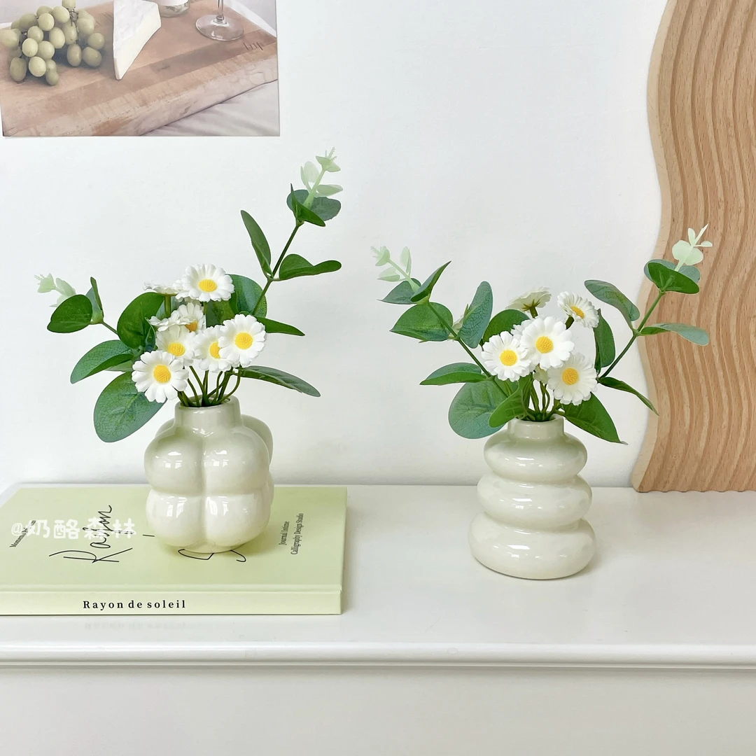 ins风仿真花假花摆设客厅餐厅仿真花绿植盆栽办公室桌面装饰摆