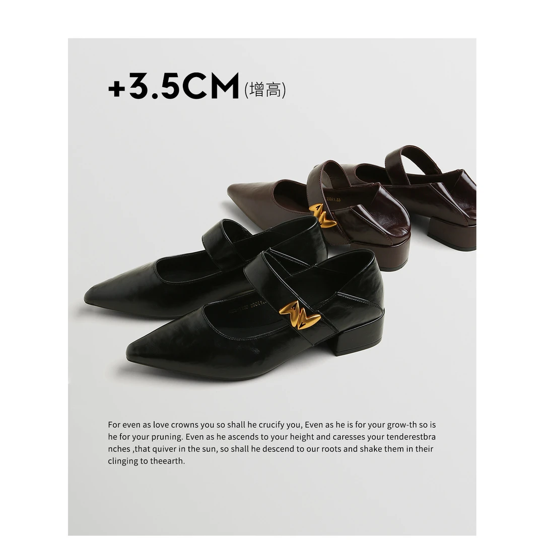 TOUCH MISS尖头玛丽珍鞋女2025新款精致绝美配裙子不累脚气质单鞋
