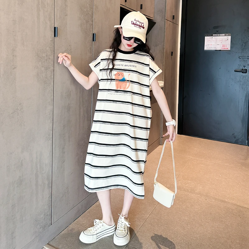 女童连衣裙夏季2025新款儿童洋气时髦裙子小女孩休闲风背心裙