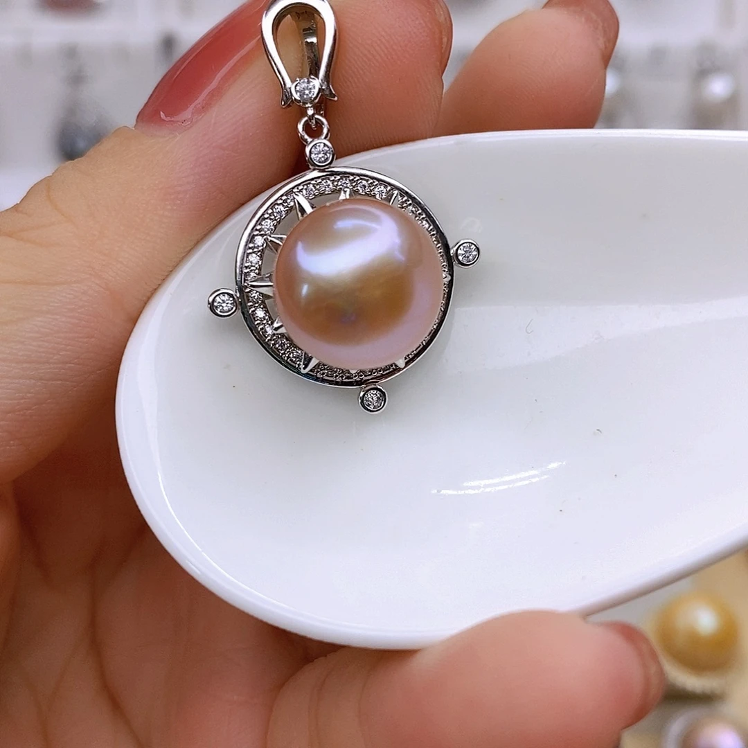 未镶嵌淡水珍珠吊坠(赠链)