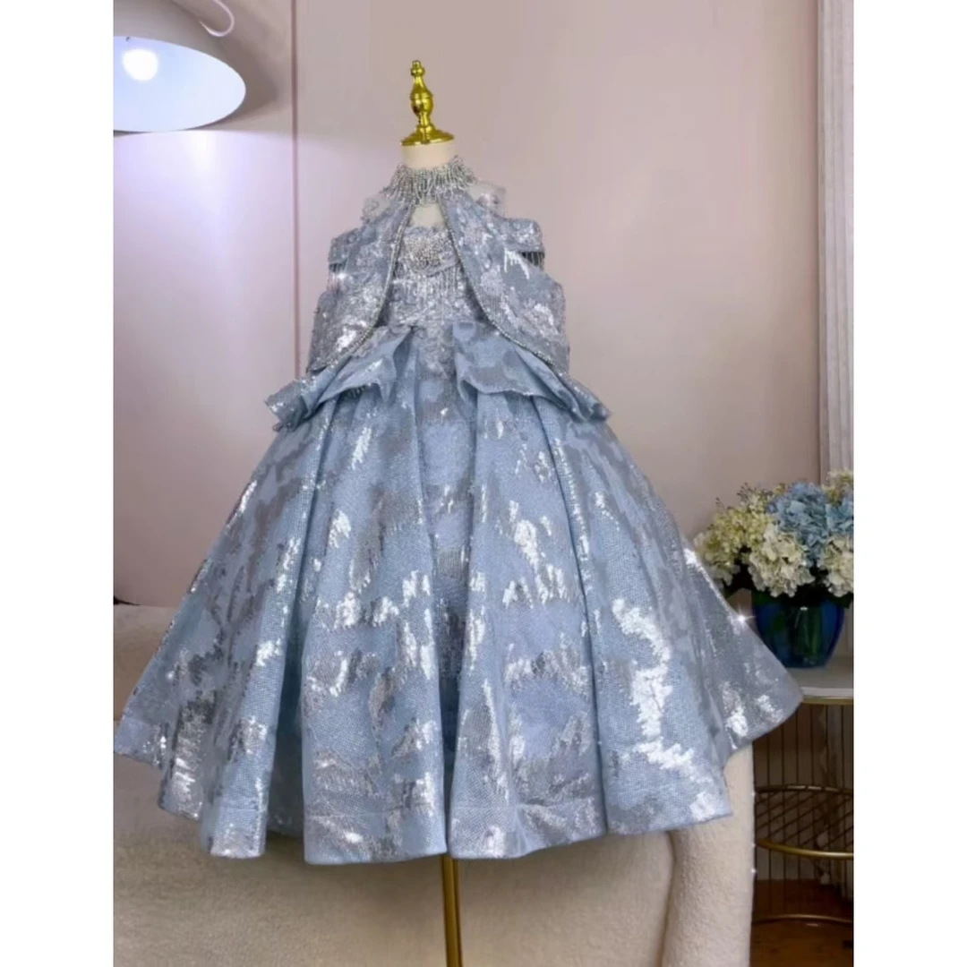 【星月四重奏】儿童女童洋气生日走秀小女孩花童蓬蓬纱气质夏季