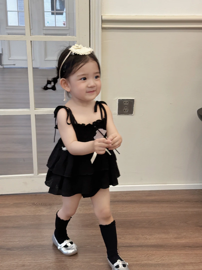 【Ponyo】夏·气质女宝宝小香风吊带包屁法式经典小哈衣夏季外出潮服