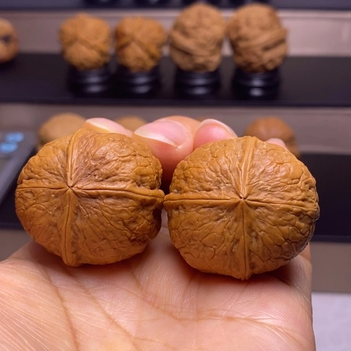 文玩核桃把件骰子四楞27