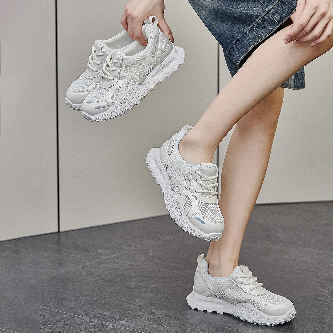 2025夏季潮牌阿甘鞋透网时尚平底舒适休闲鞋GA52393
