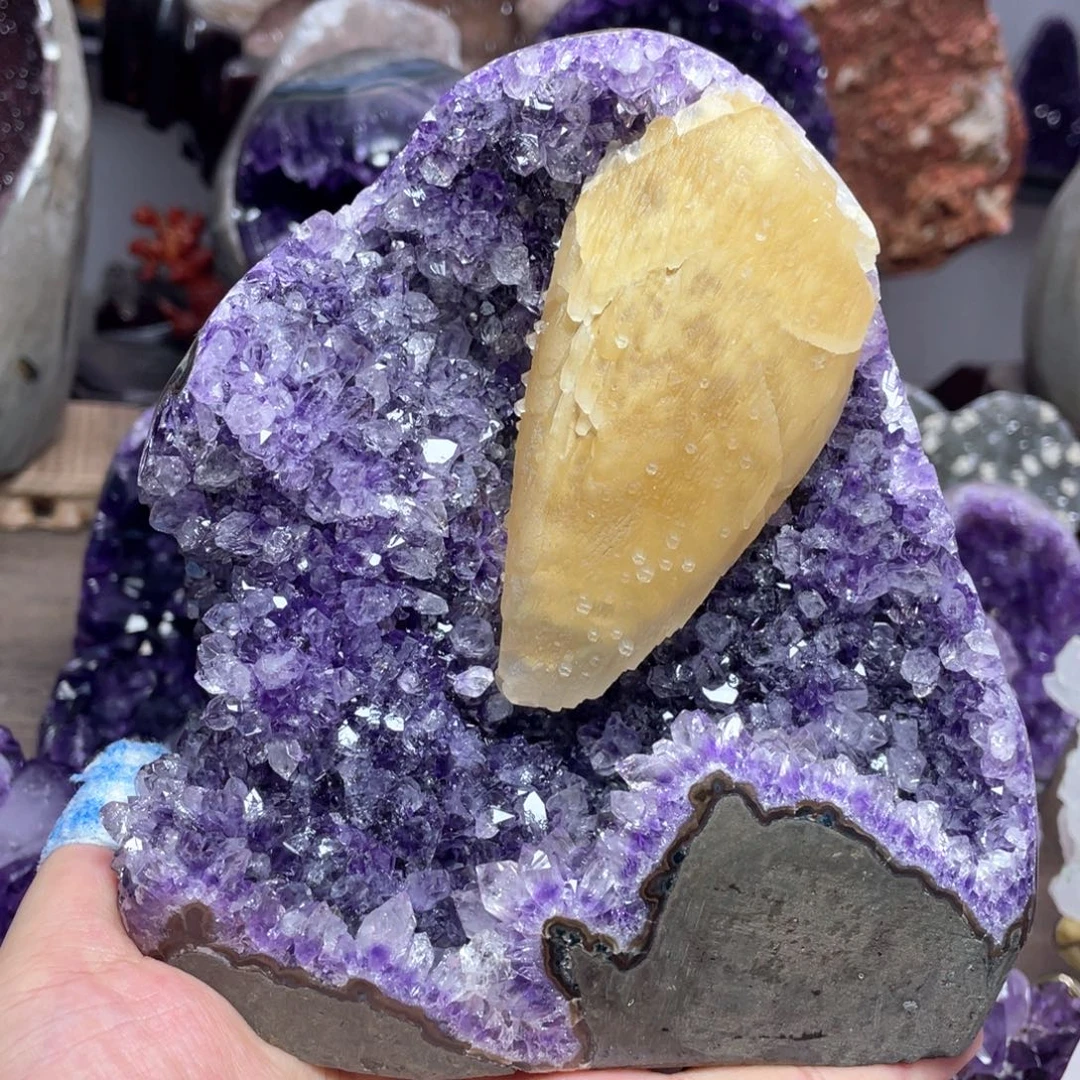 银S925镶嵌紫晶珠宝半成品捡漏