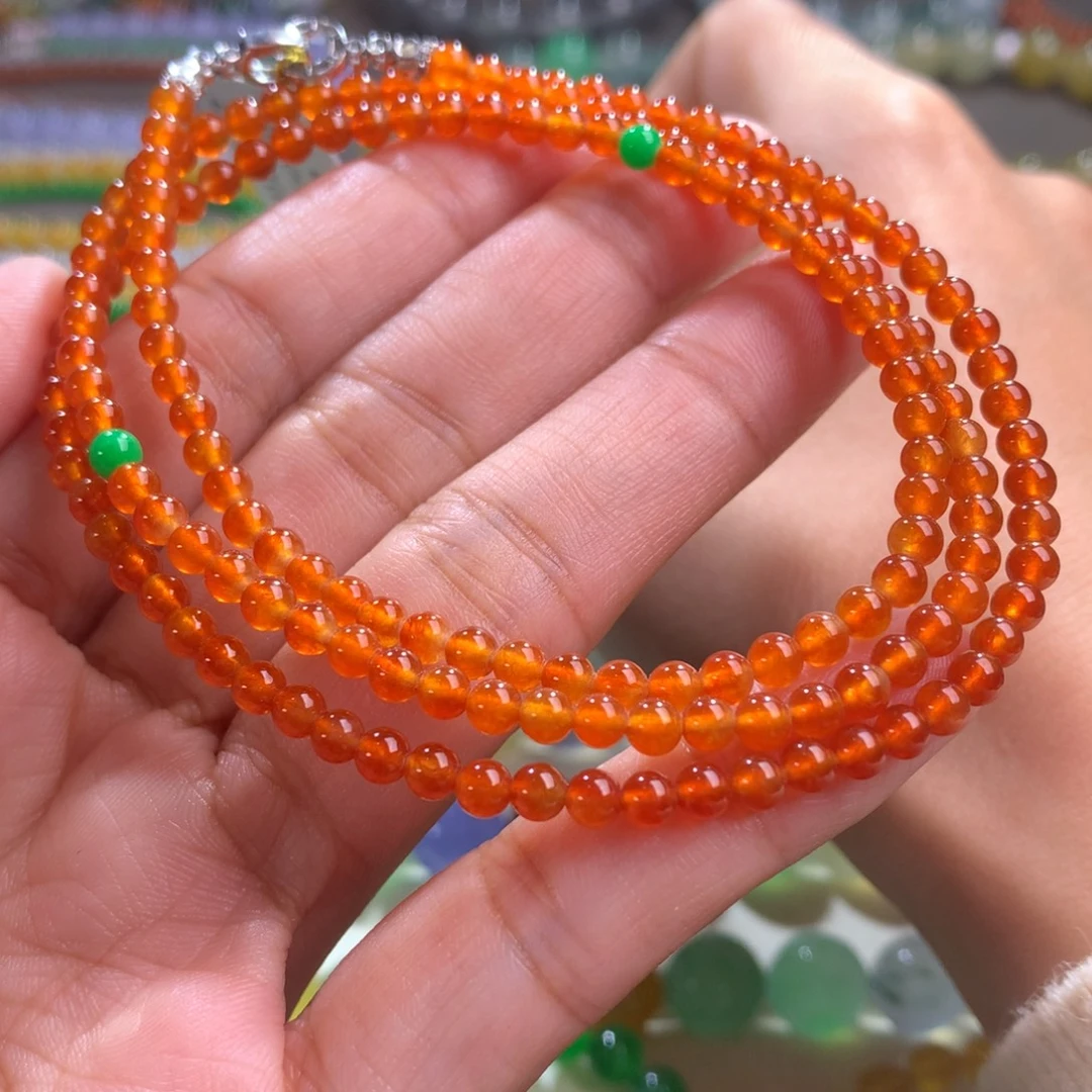 翡翠未镶嵌手链卡3.6