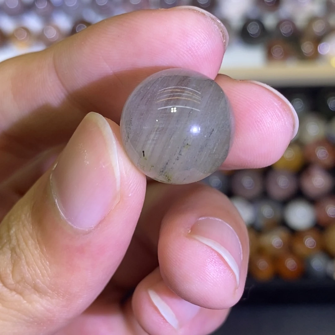 珠宝半成品未镶嵌水晶16绿幽灵山水16.6