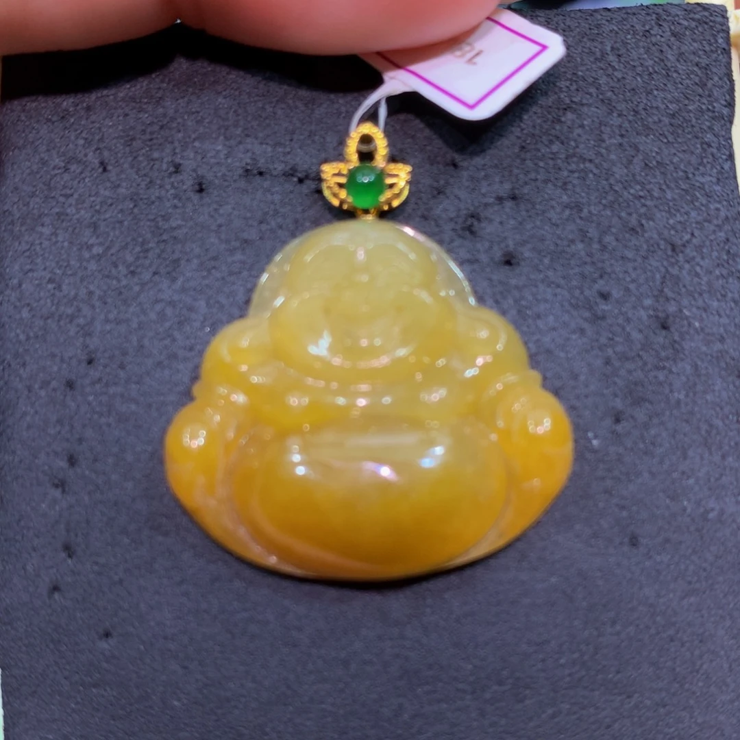 翡翠18K金镶嵌颈饰翡翠