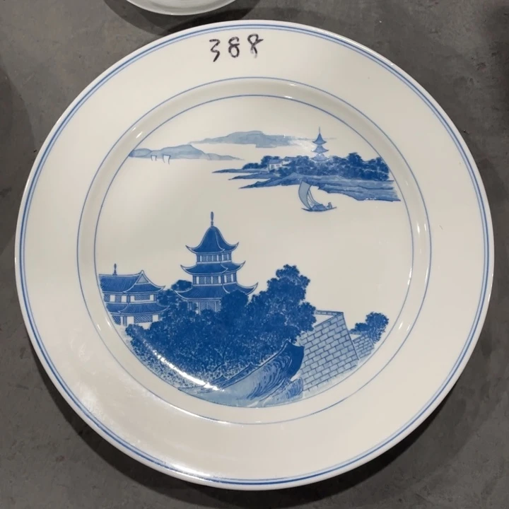 醴陵釉下高温瓷器都**好42厘米手绘加印花