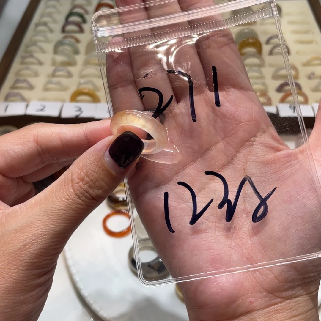 玛瑙/玉髓戒指未镶嵌L****