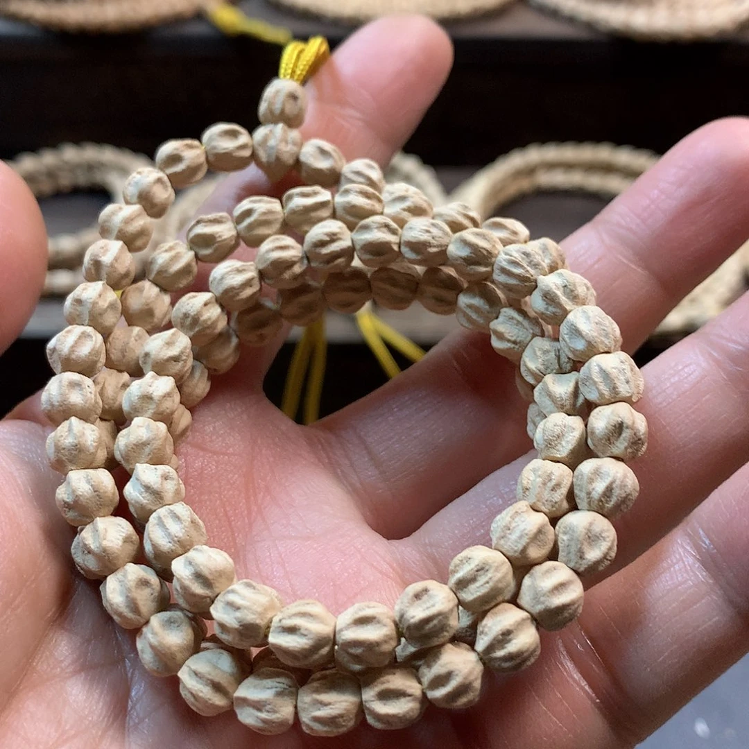 柏香籽/百香籽吊坠原桩莲花龙脊多棱顺