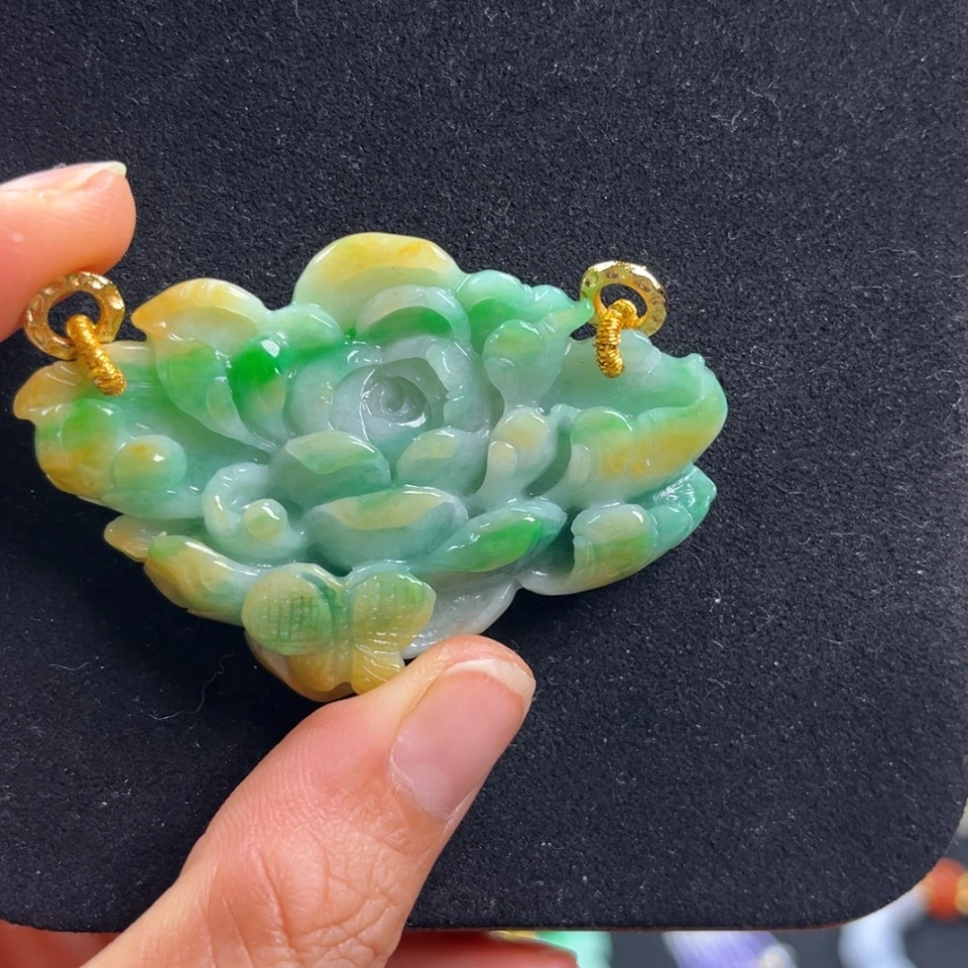 翡翠未镶嵌颈饰天然翡翠