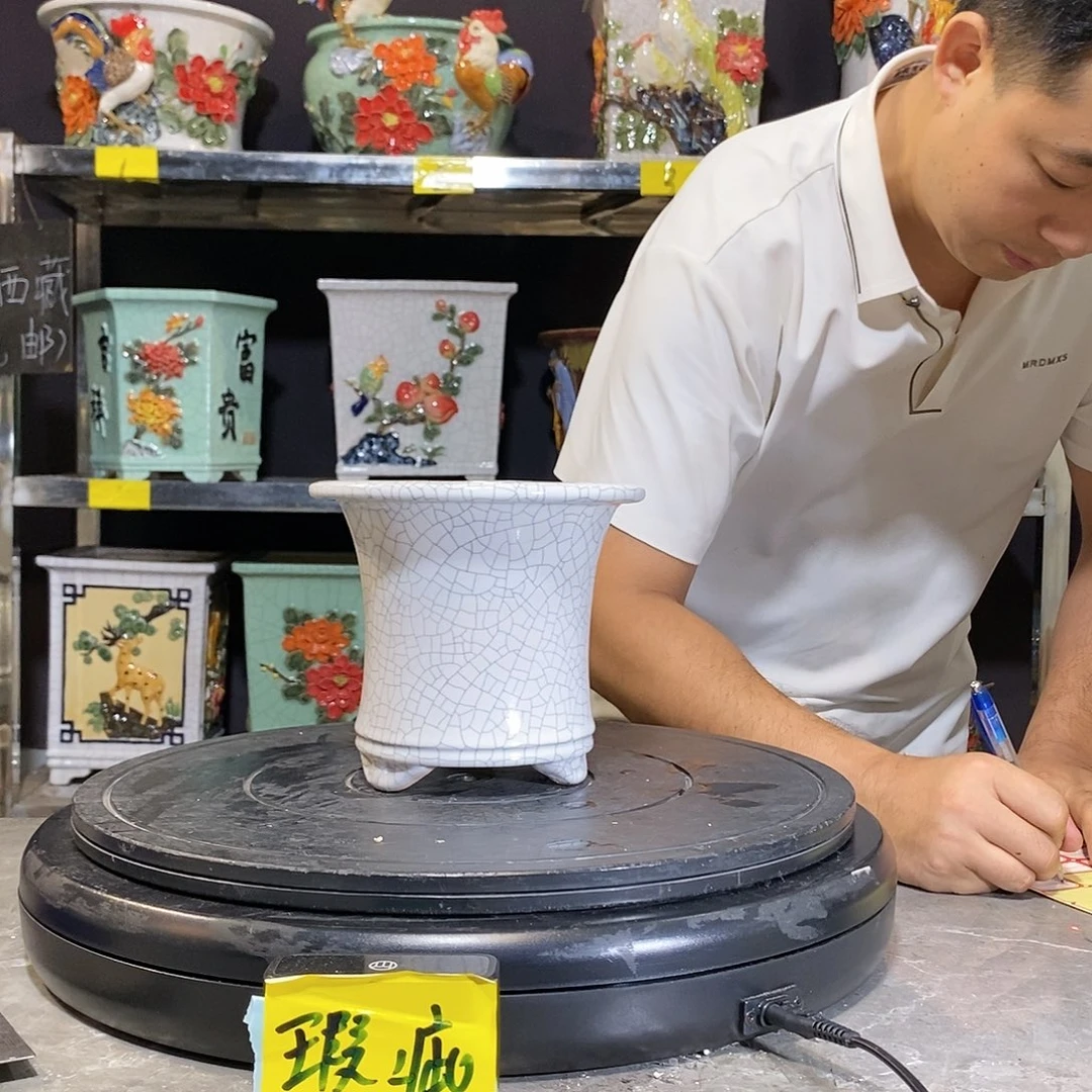 K****L瑕疵石湾盆石湾盆
