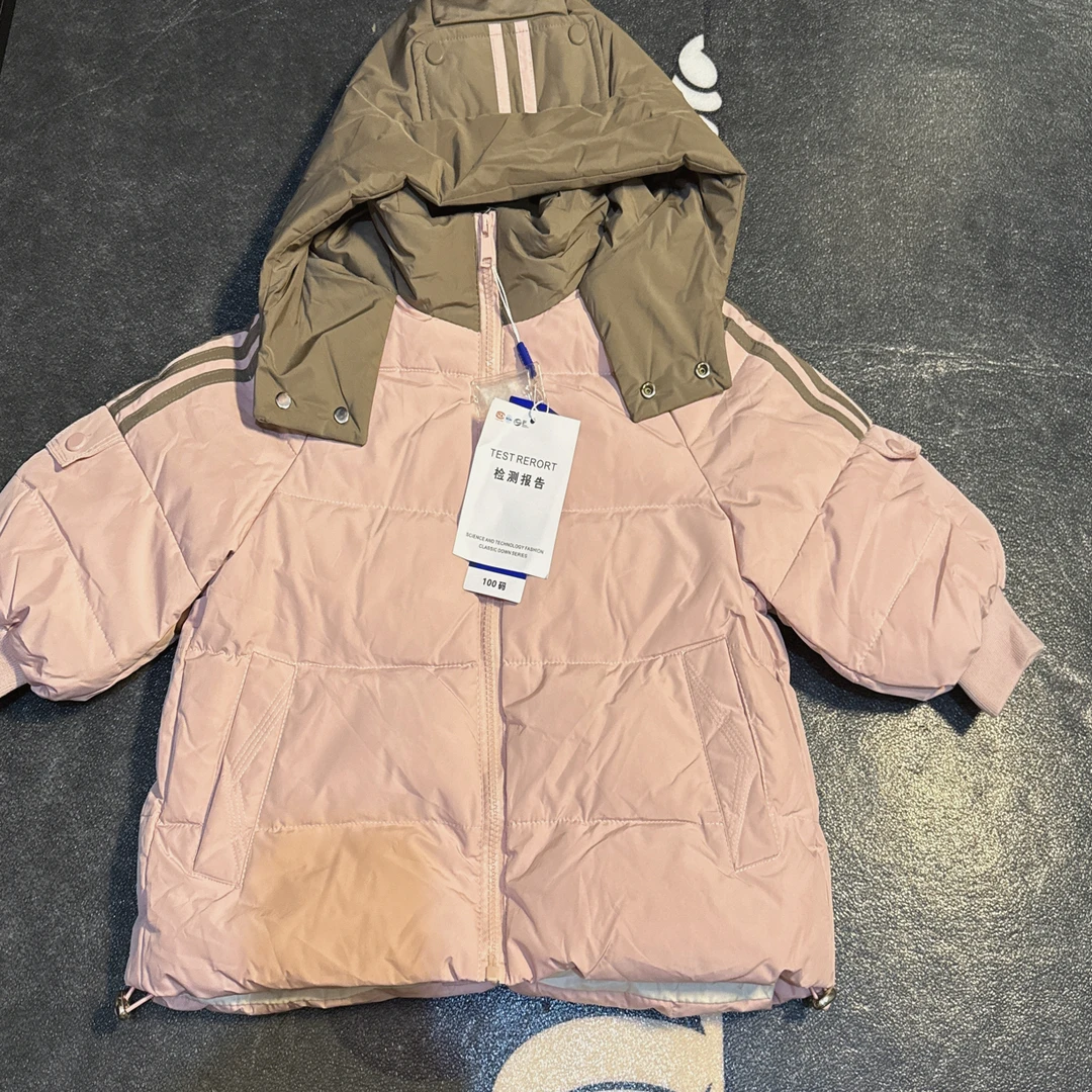 新款男女宝宝白鸭绒羽绒服