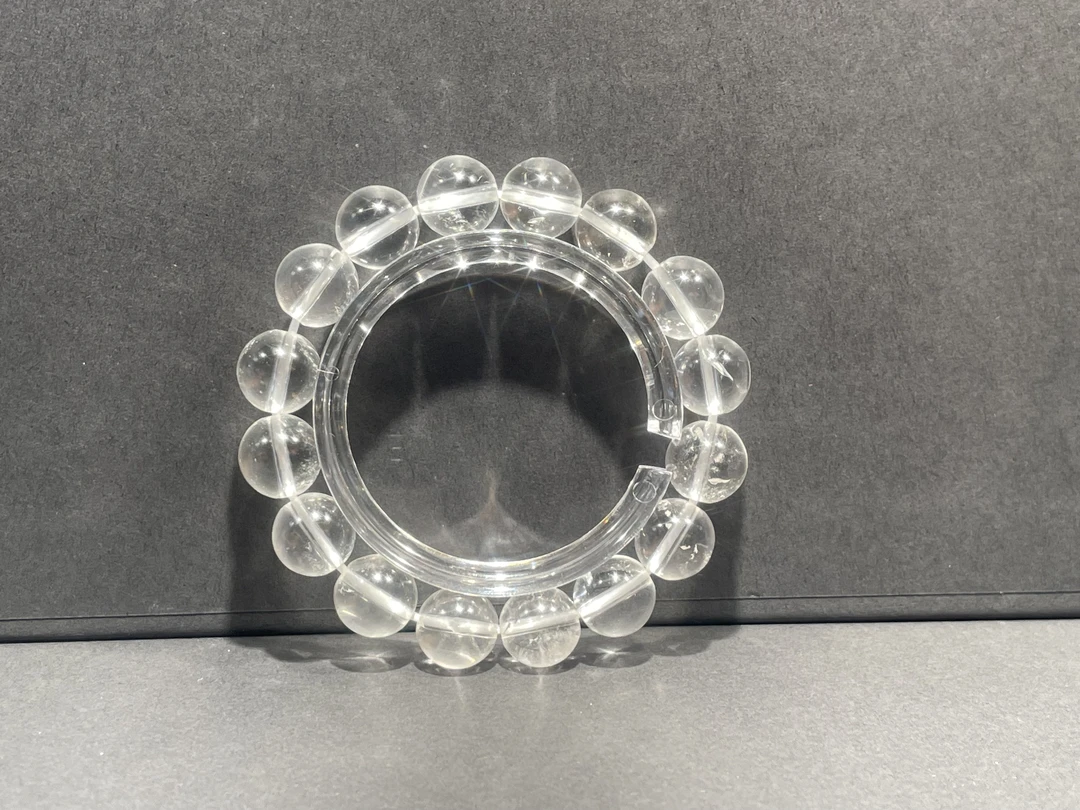 石英质-天然白水晶8M手串K009