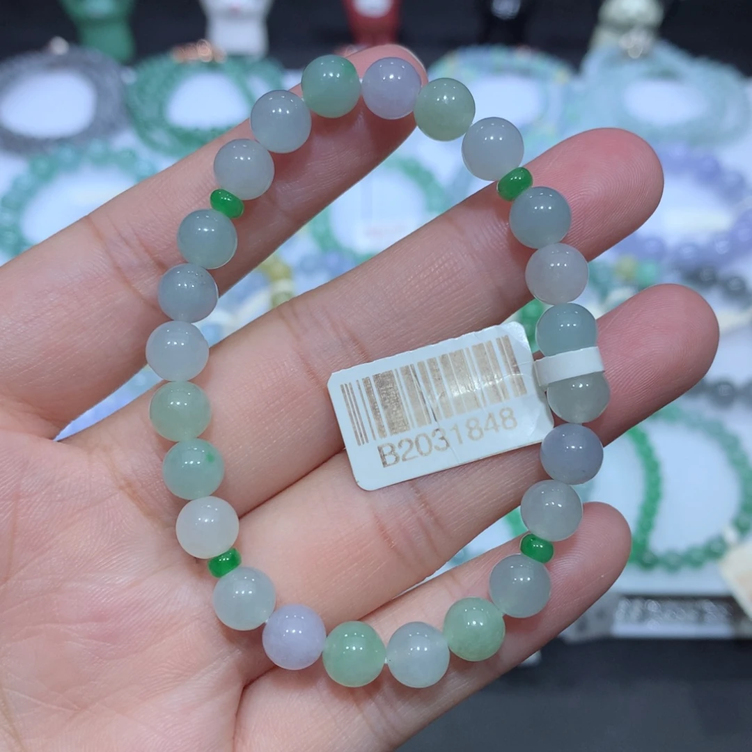 翡翠未镶嵌手串天然