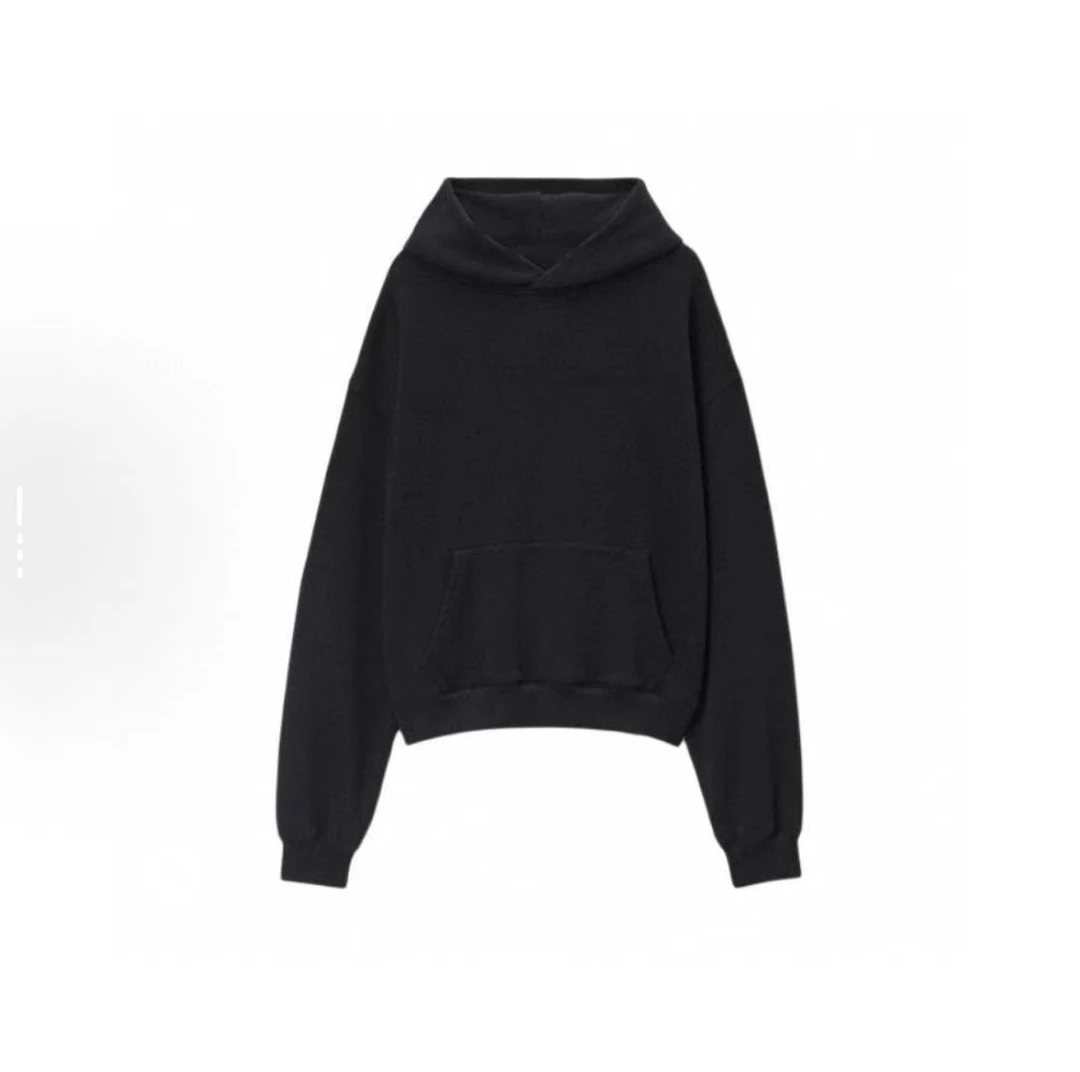 老王这暖 秋季新款 简约时髦针织连帽卫衣