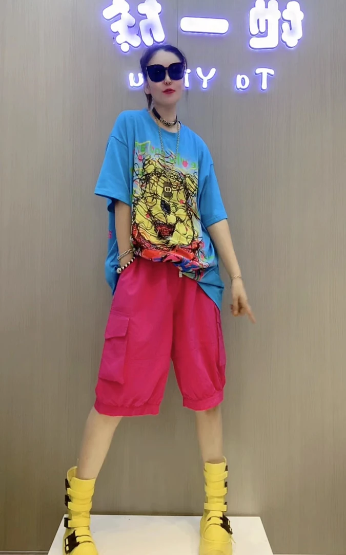 时尚潮牌休闲T恤Q046