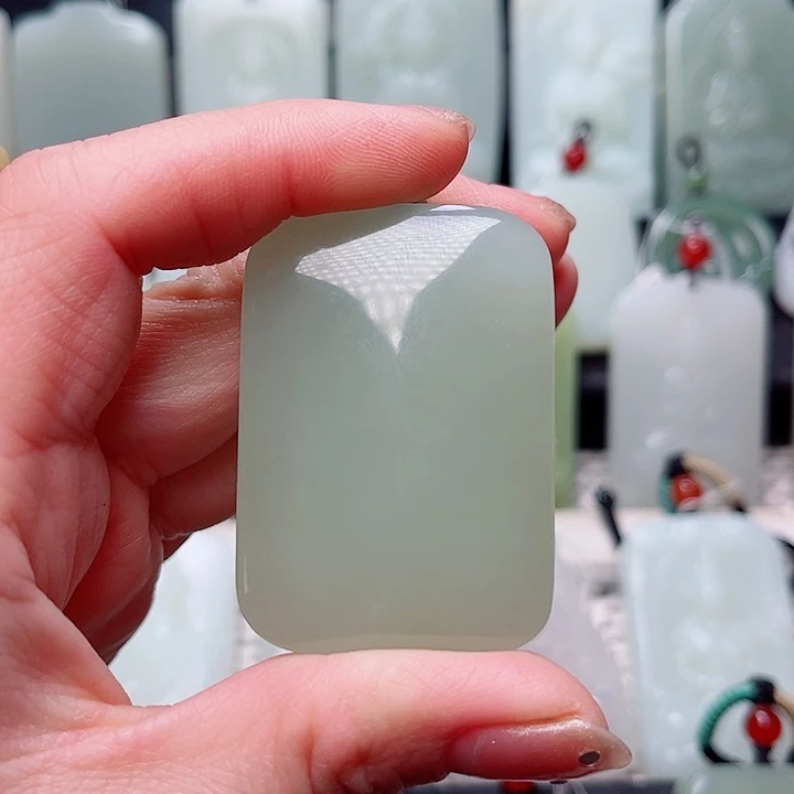 和田玉未镶嵌挂件