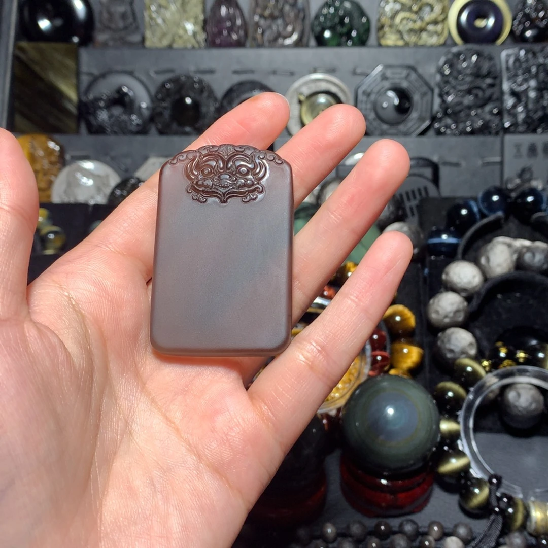 D***x未镶嵌黑曜岩珠宝奇石