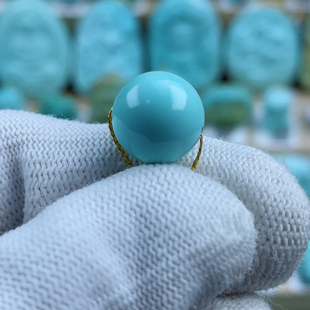 绿松石未镶嵌珠宝奇石13mm