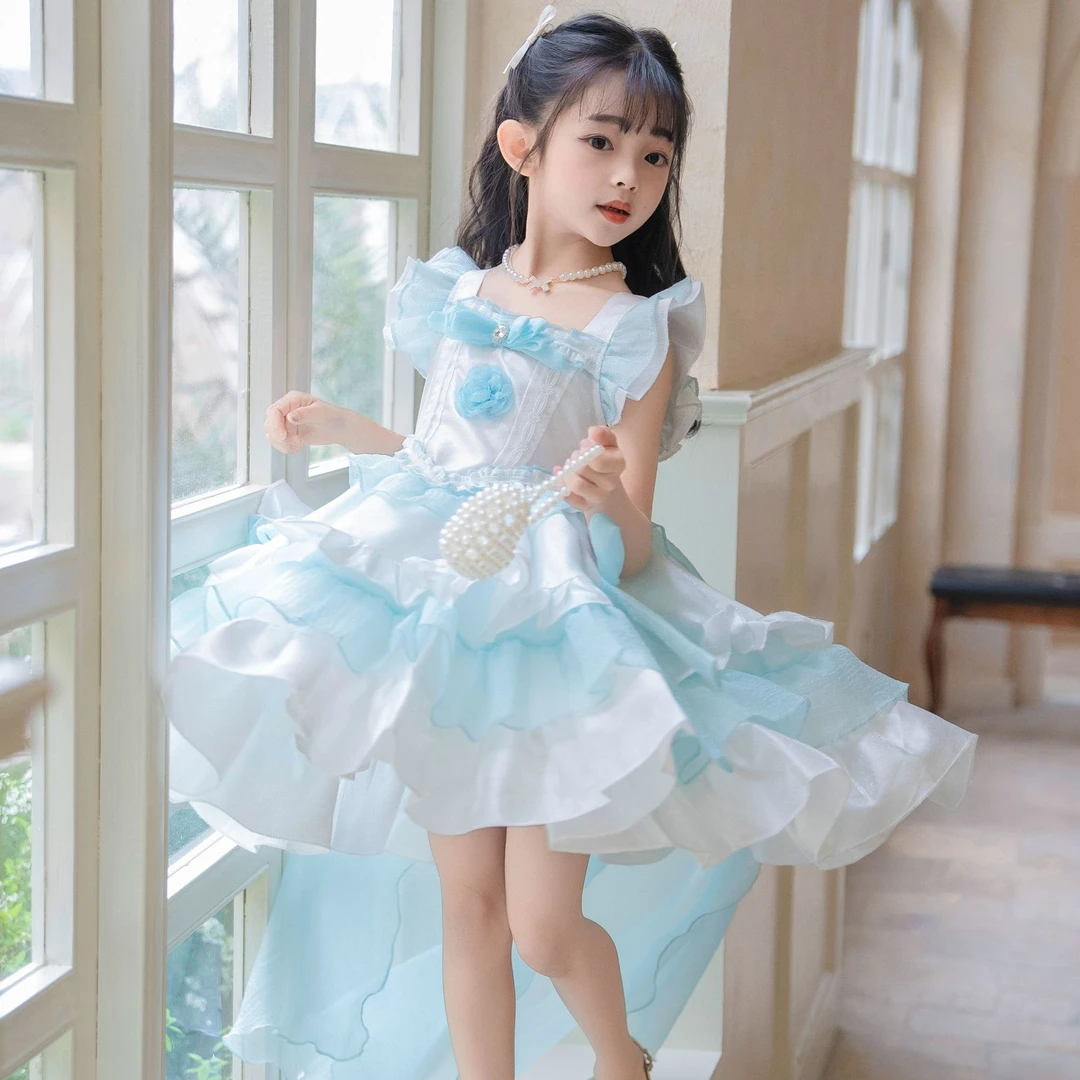 ***海公主在逃公主裙夏季女童重工