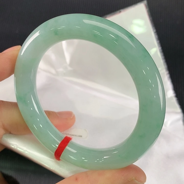 翡翠手镯未镶嵌H****圆条59