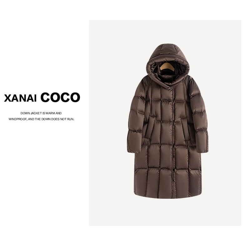 【Xanaicoco】2025冬季银河系列大被子极寒长款95白鹅绒服8216