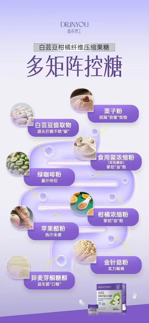 白芸豆进口全脂乳粉坚实型压片糖果