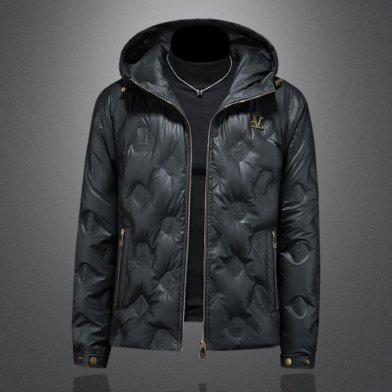 巴韦那奇高端冬季百搭连帽羽绒服男时尚休闲连帽羽绒夹克加厚防寒