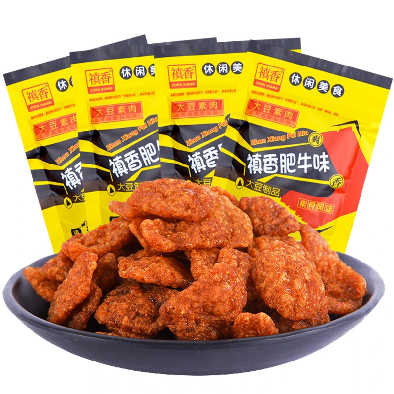 禛香香菇肥牛辣条素肉素豆制品素食8090后怀旧零食童年经典休闲